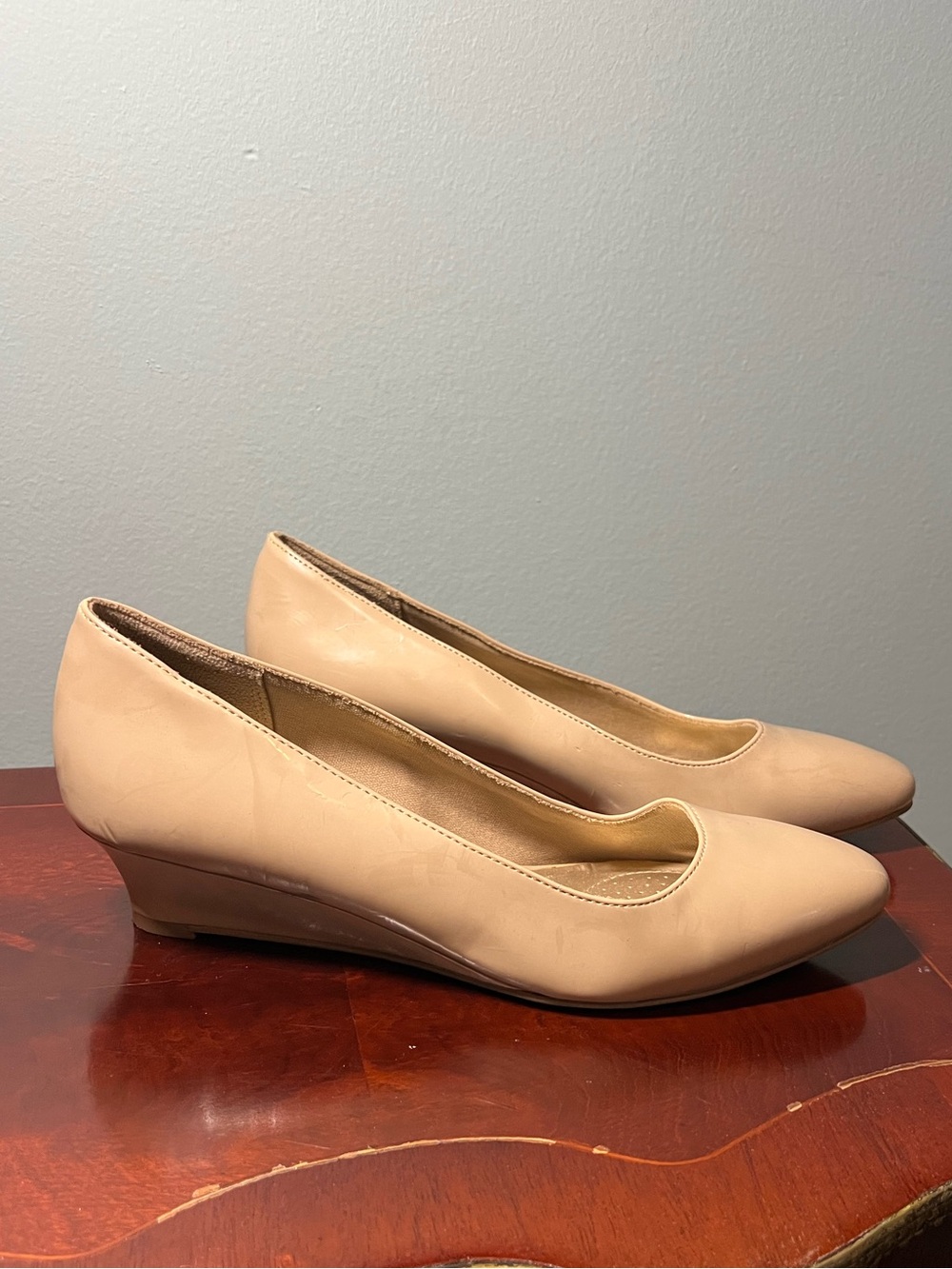 Dexflex Comfort Nude Wedge Heels